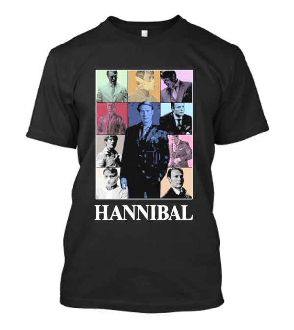 Hannibal Lecter Eras Tour Multicolor Pop Art Squares T-Shirt