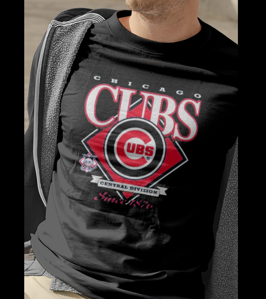Chicago Cubs Central Division Since 1876 MLB New Era T-Shirt