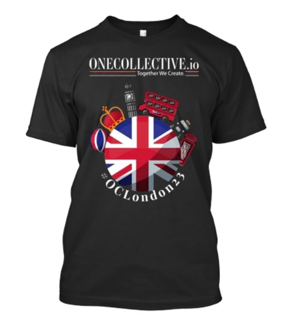 ONECOLLECTIVE.io #OCLondon23 Together We Create British Iconic Symbols T-Shirt