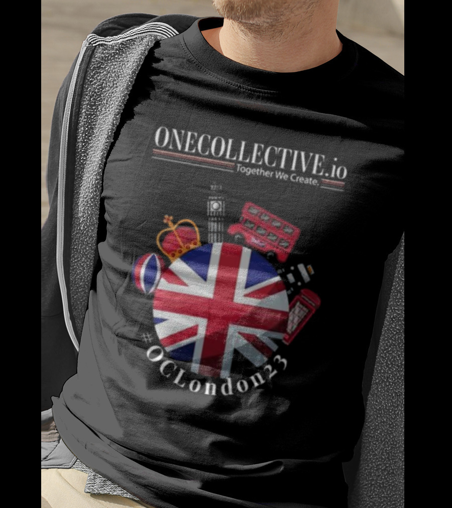 ONECOLLECTIVE.io #OCLondon23 Together We Create British Iconic Symbols T-Shirt