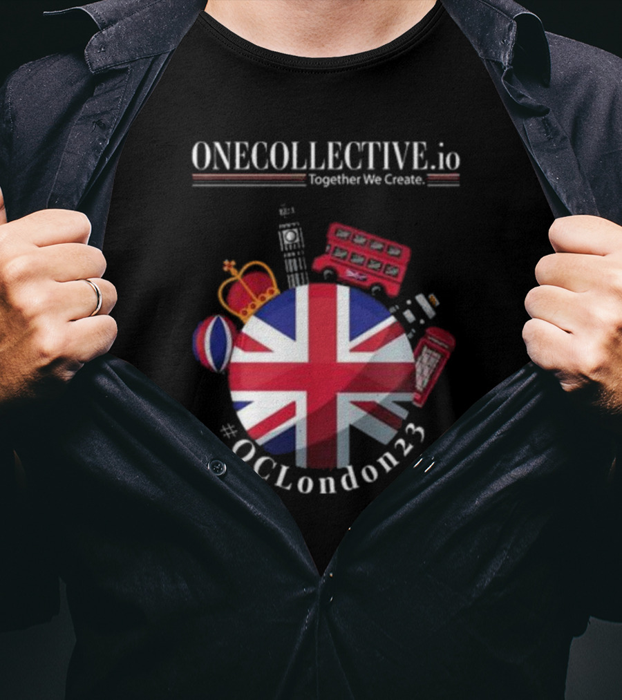ONECOLLECTIVE.io #OCLondon23 Together We Create British Iconic Symbols T-Shirt