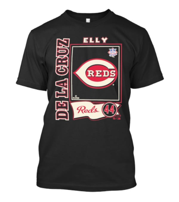 Elly De La Cruz Reds 44 Cincinnati MLBPA Player T-Shirt