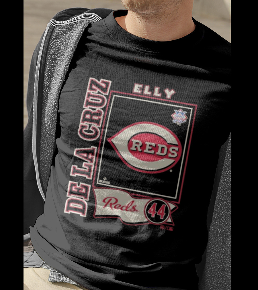 Elly De La Cruz Reds 44 Cincinnati MLBPA Player T-Shirt