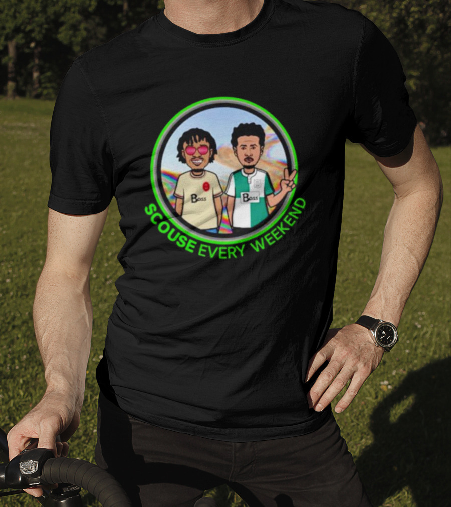 Scouse Every Weekend Boss Characters Peace Sign T-Shirt