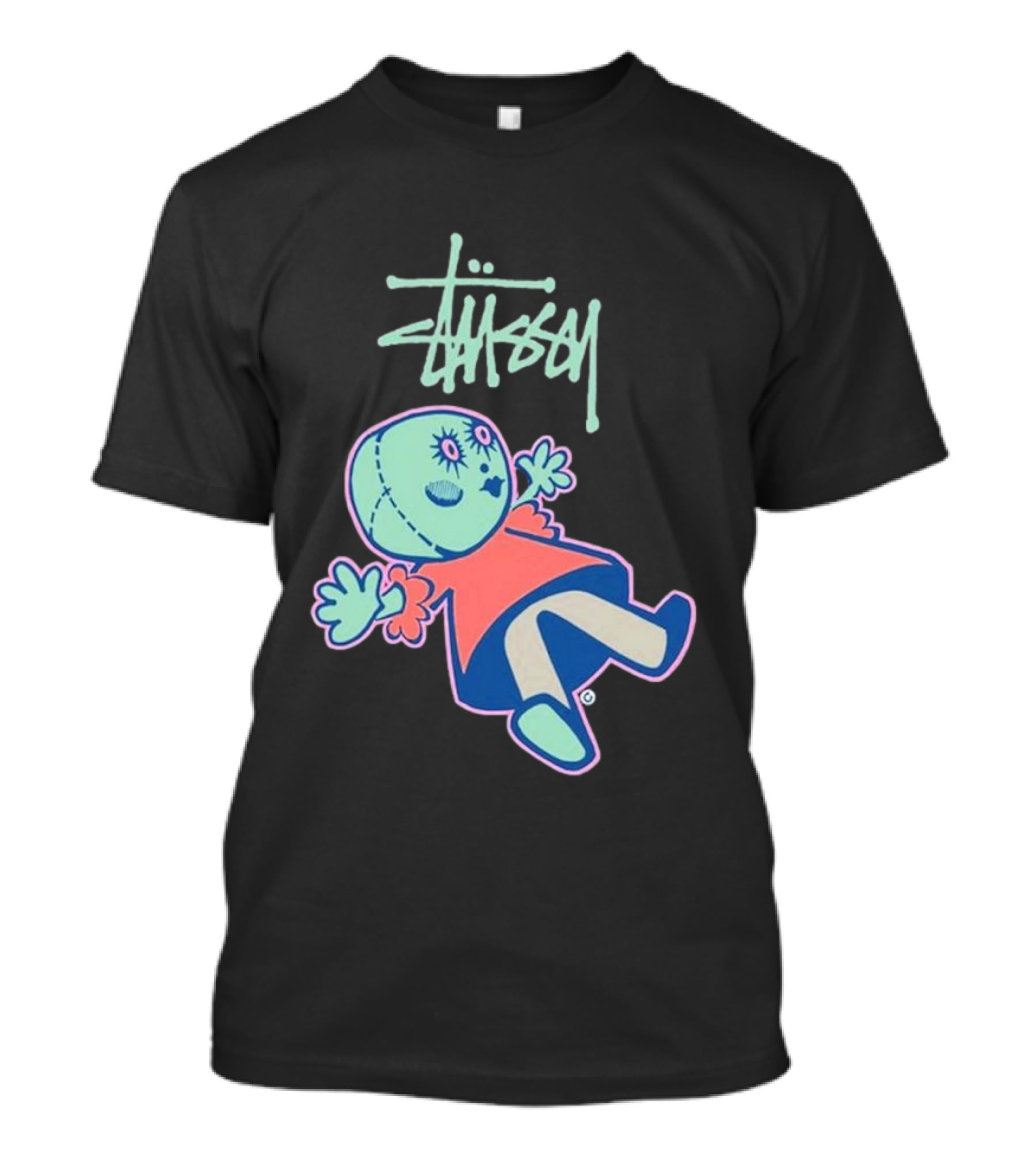 Stussy Dollie Pastel Stitched Character T-Shirt