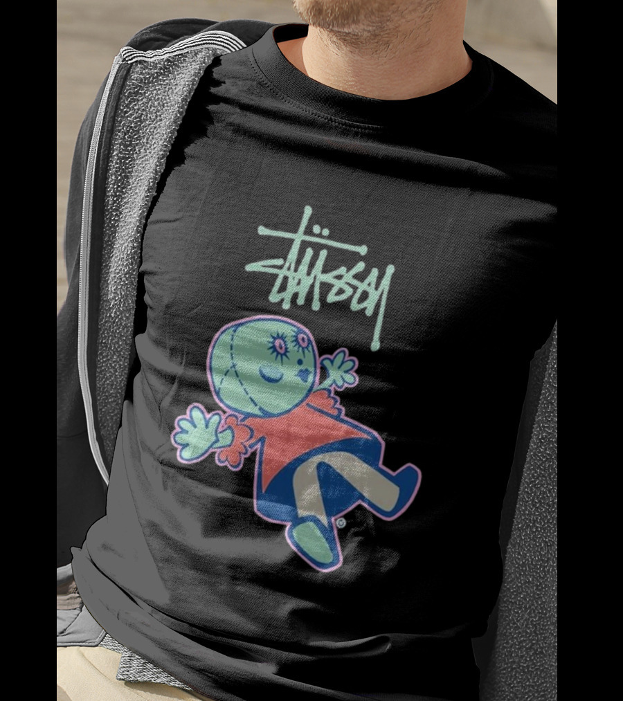 Stussy Dollie Pastel Stitched Character T-Shirt