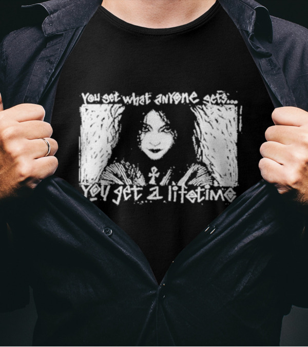 You Set What Anyone Gets You Get A Lifetime The Sandman Death Ankh T-Shirt