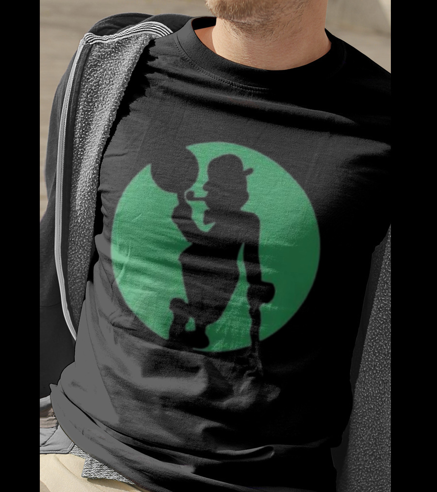 Boston Celtics Shamrock Silhouette Brand T-Shirt