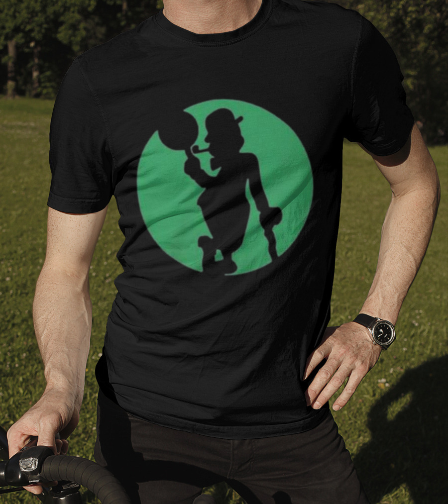 Boston Celtics Shamrock Silhouette Brand T-Shirt