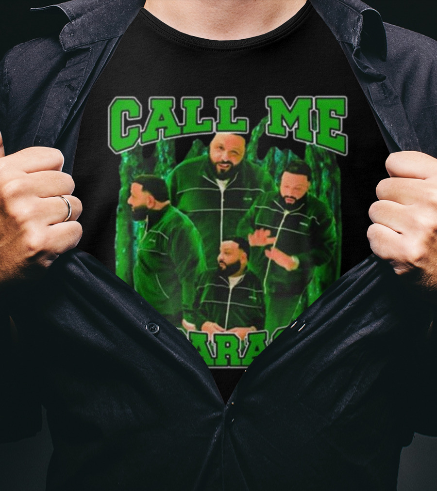 Call ME Asparagus Green Tracksuit Dj Look T-Shirt