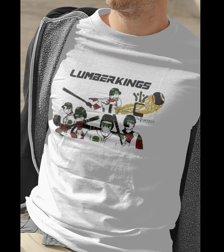 LumberKings Baseball Team With Synergy Mural T-Shirt