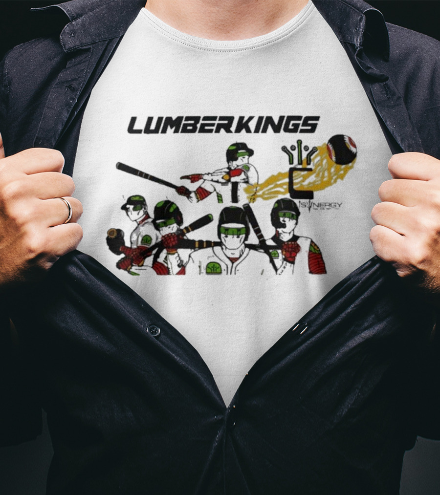 LumberKings Baseball Team With Synergy Mural T-Shirt