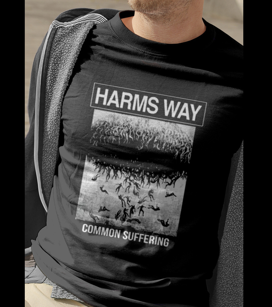HARMS WAY Common Suffering Falling Figures T-Shirt