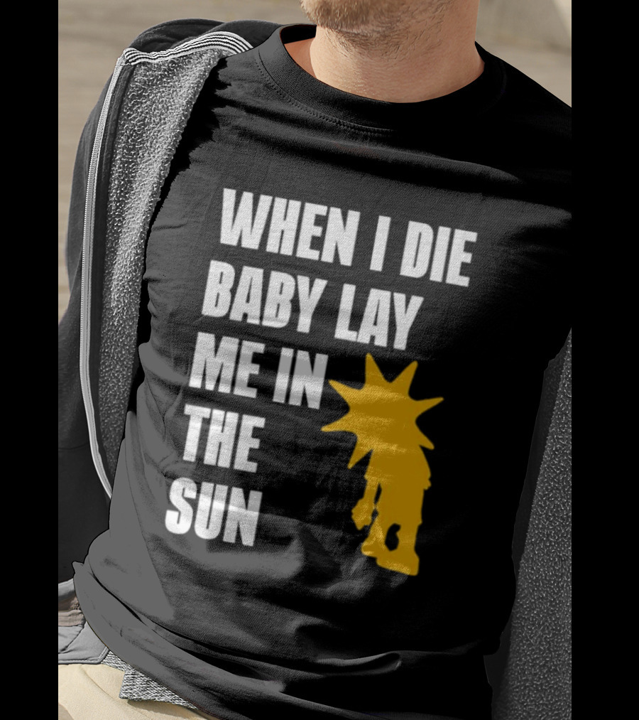 When I Die Baby Lay Me In The Sun Dominic Fike Sunburst T-Shirt
