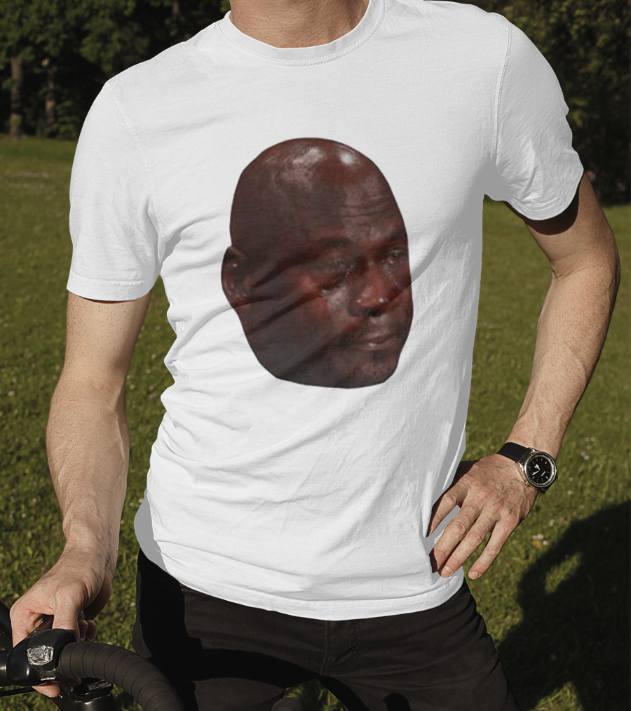 Crying Michael Jordan Meme Iconic Expression T-Shirt