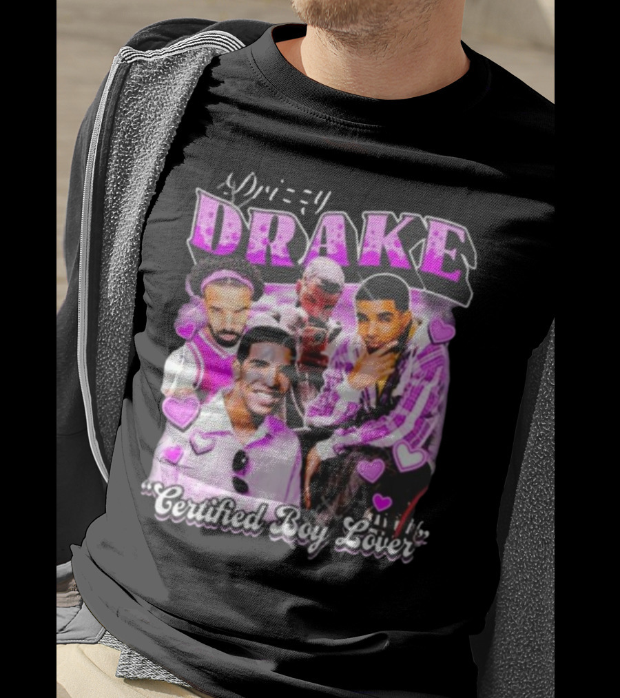 Drizzy Drake Certified Boy Lover Hearts Collage T-Shirt