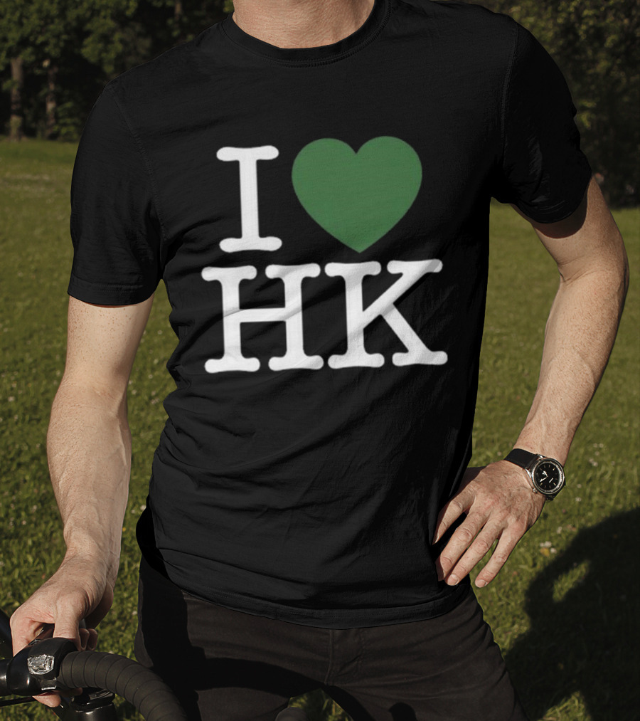 Robert Saleh I Love HK Green Heart T-Shirt