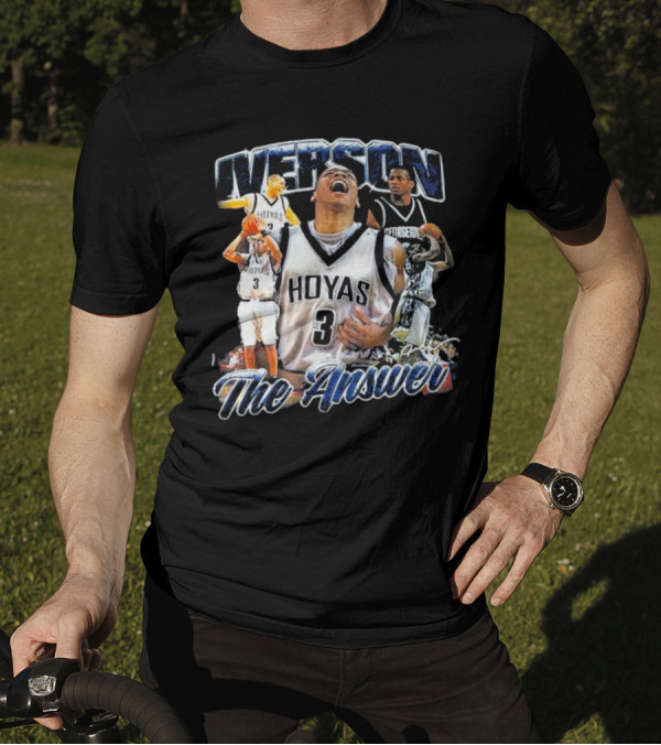 Iverson Hoyas Georgetown The Answer NCAA T-Shirt