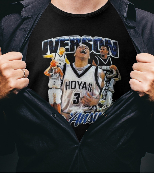 Iverson Hoyas Georgetown The Answer NCAA T-Shirt