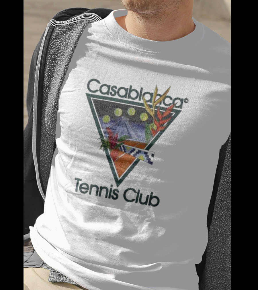 Casablanca Tennis Club Pyramid Floral T-Shirt