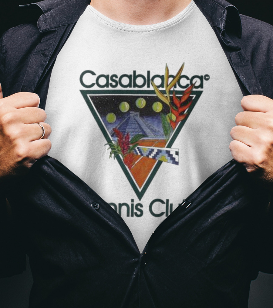 Casablanca Tennis Club Pyramid Floral T-Shirt