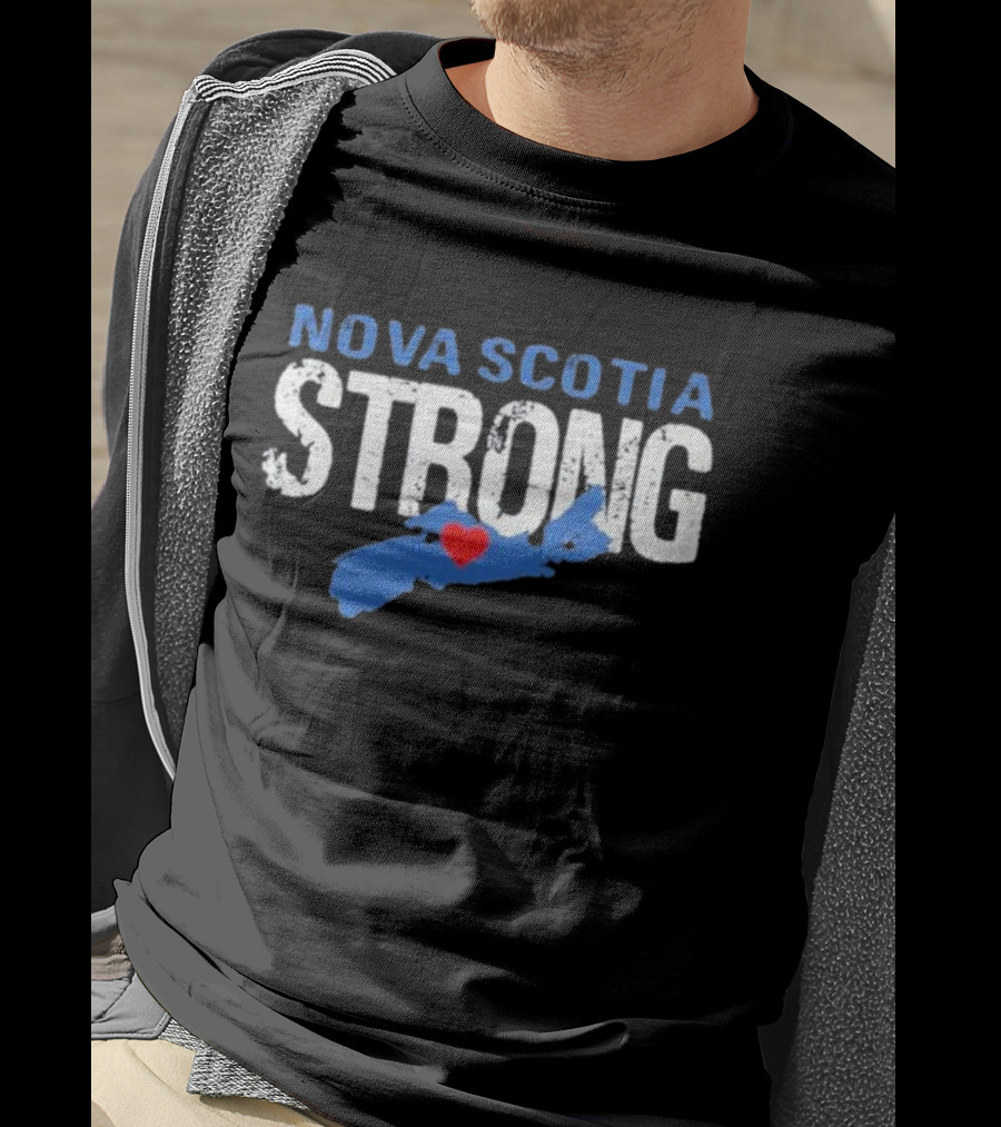 Nova Scotia Strong Map Heart T-Shirt