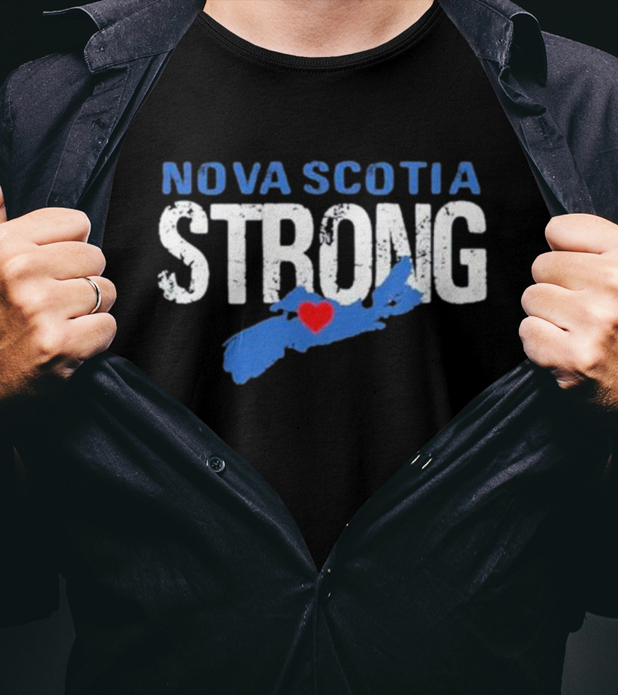 Nova Scotia Strong Map Heart T-Shirt