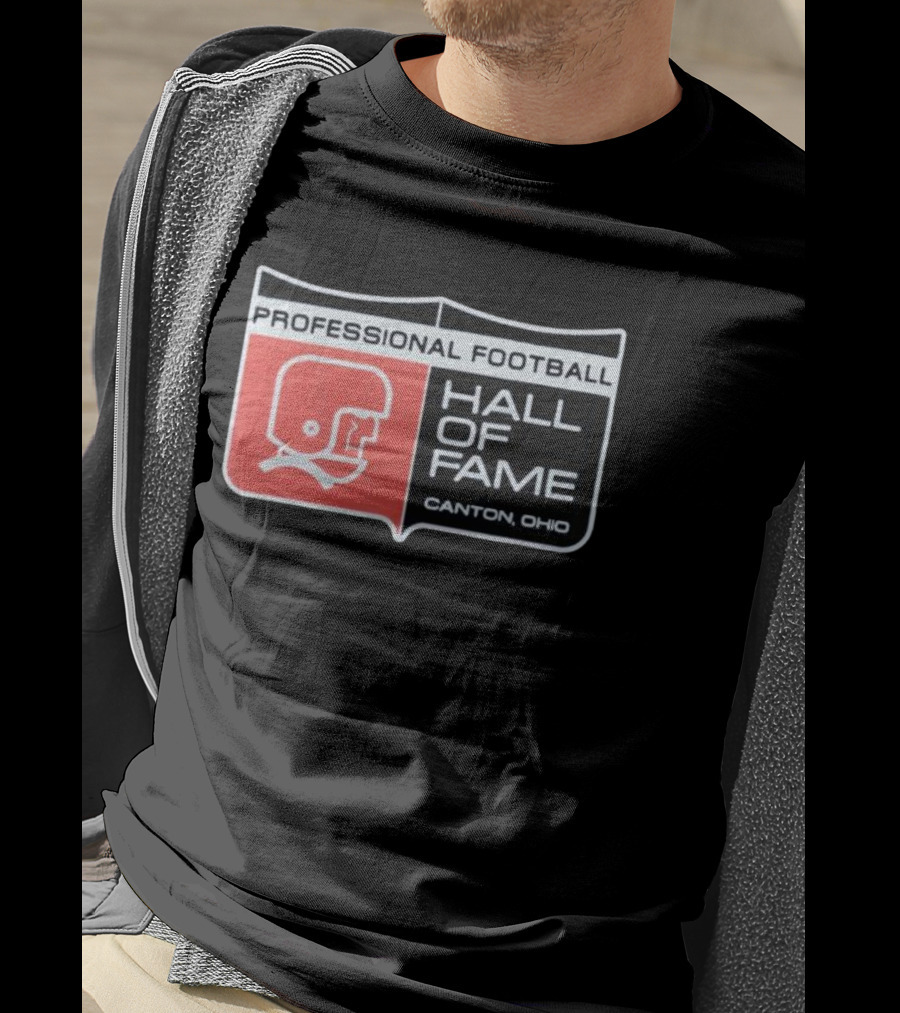 Professional Football Hall Of Fame Canton Ohio Vintage Helmet T-Shirt