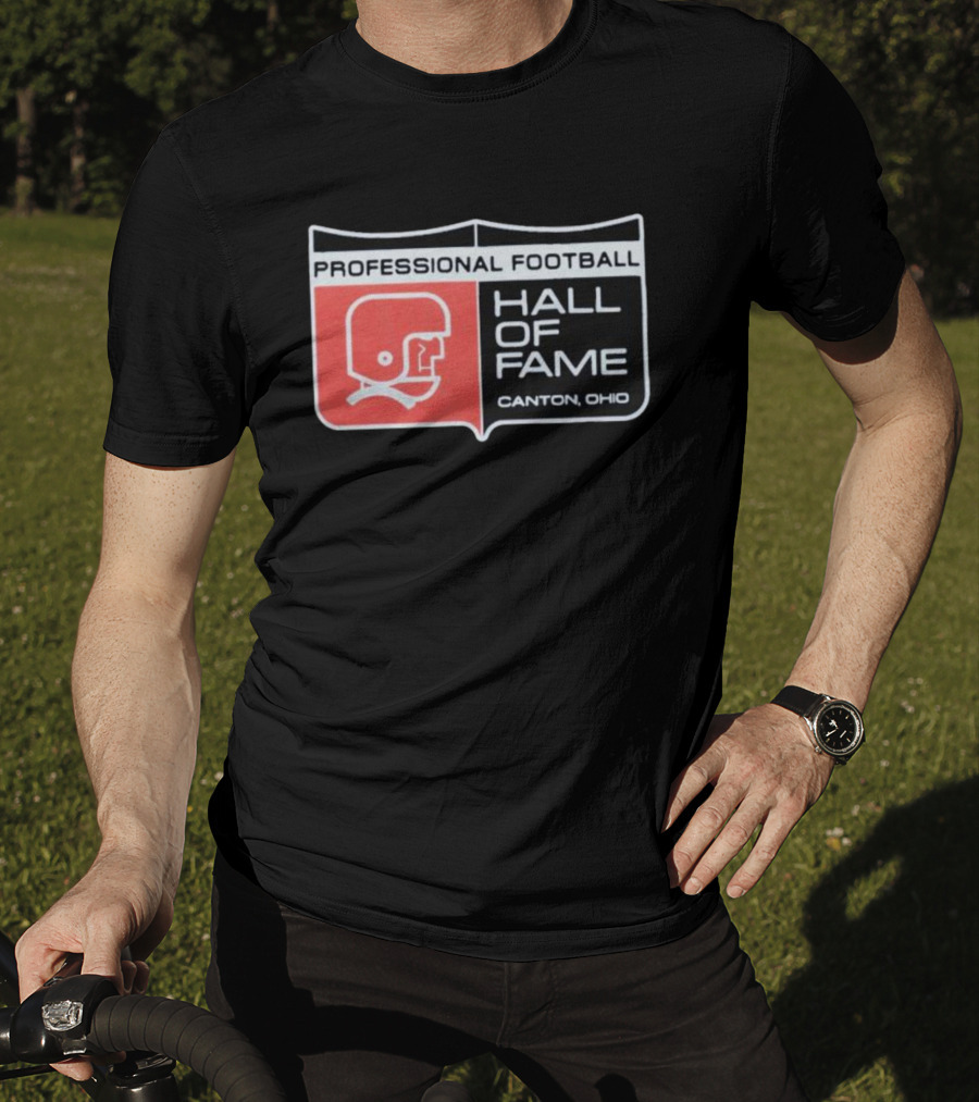 Professional Football Hall Of Fame Canton Ohio Vintage Helmet T-Shirt