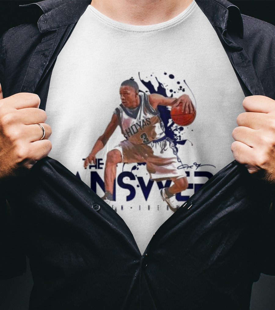 The Answer Allen Iverson Basketball Player Action Pose T-Shirt