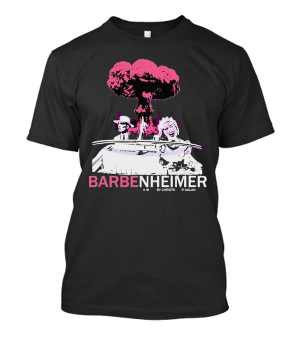 Vintage Barbenheimer A Movie By Christopher Nolan Comeon Baby Let’s Go Party T-Shirt