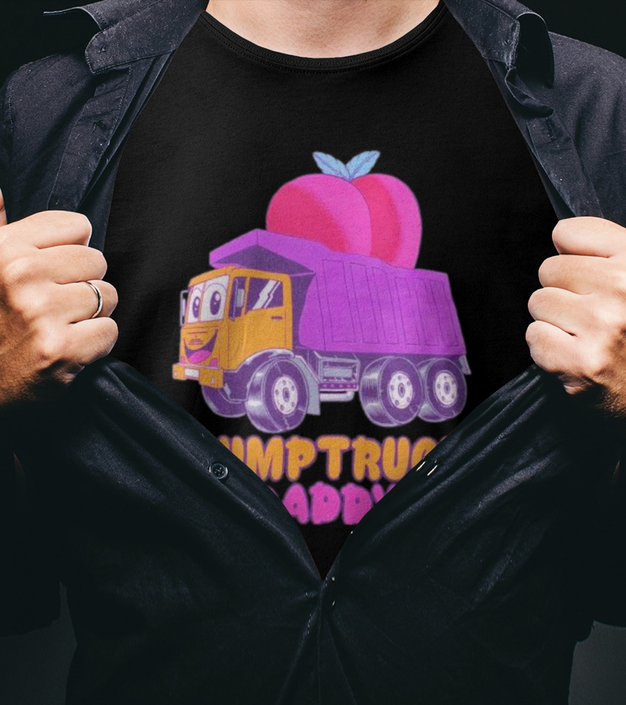 Dumptruck Daddy Peaches Truck With Colorful Fruity T-Shirt