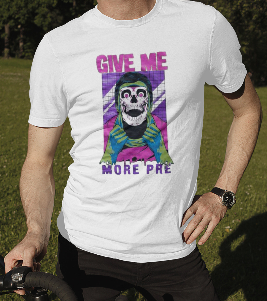 GIVE ME MORE PRE Skull Mask Urban T-Shirt