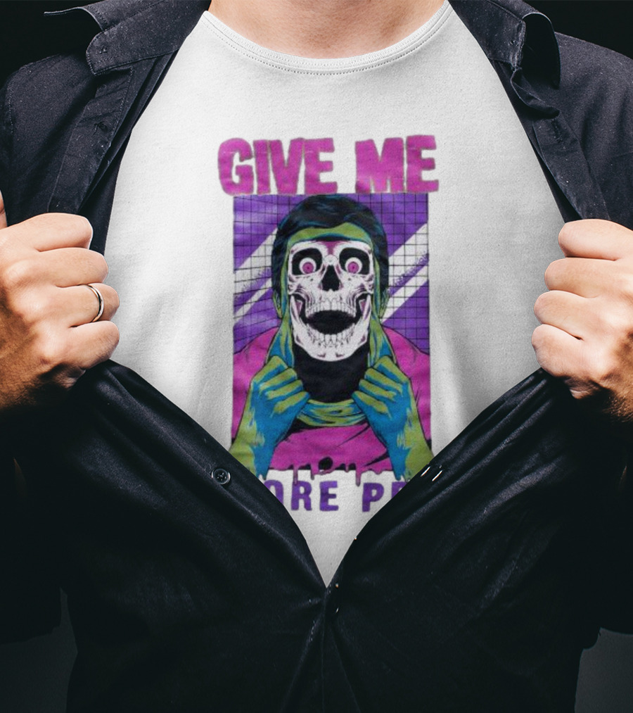 GIVE ME MORE PRE Skull Mask Urban T-Shirt