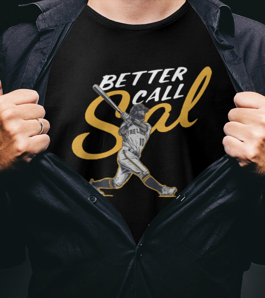 Better Call Sal Frelick Baseball Batting Pose T-Shirt