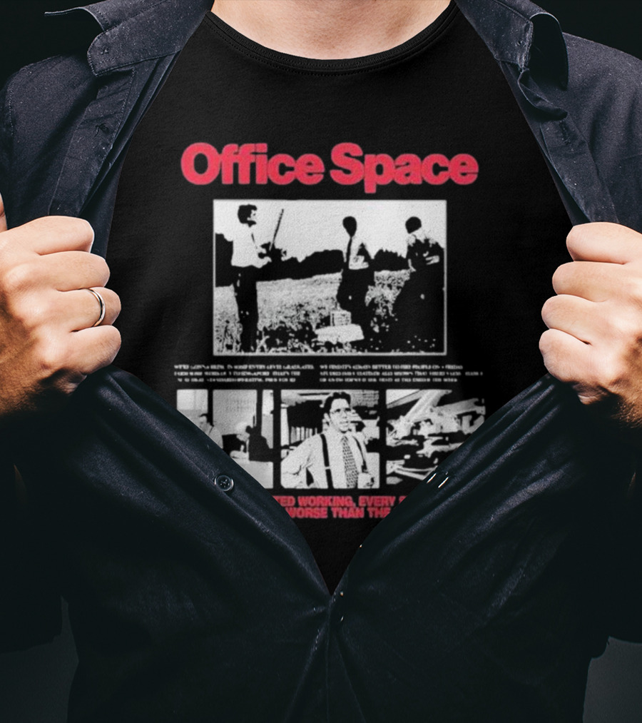Office Space Movie Bootleg Quote And Scene Montage T-Shirt