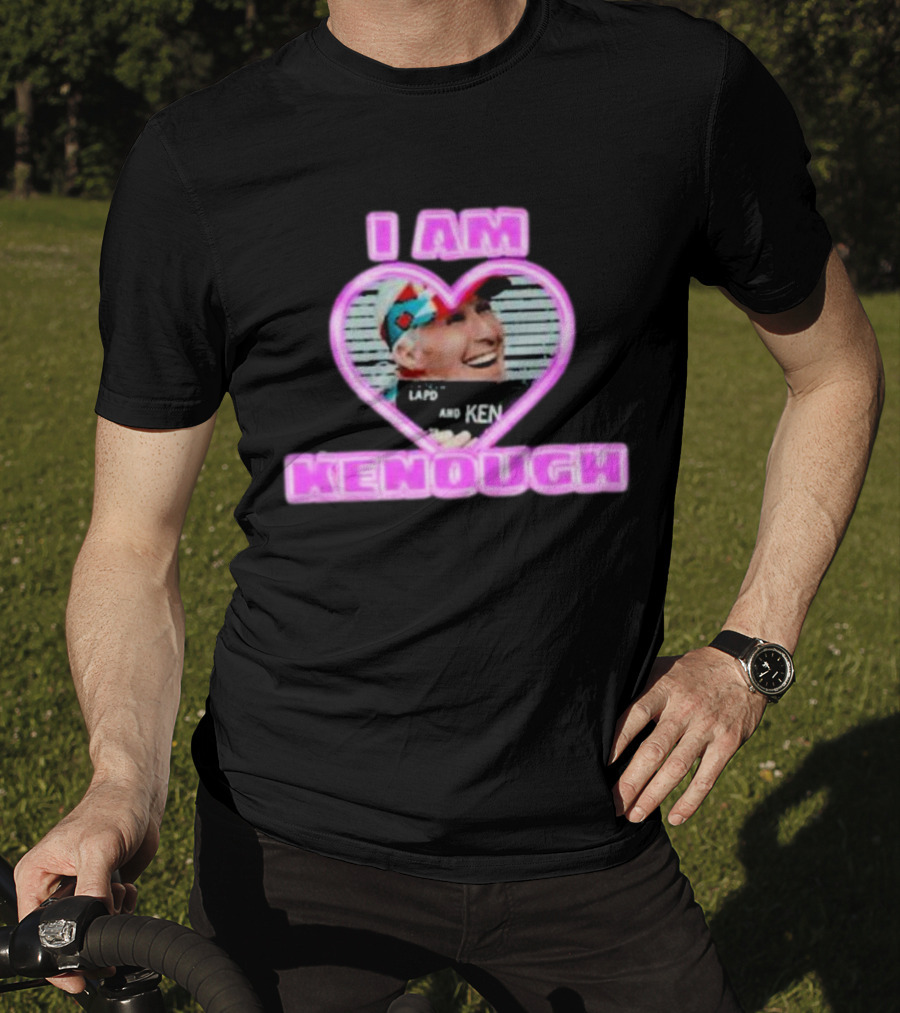 Ryan Gosling I Am Kenough Heart Ken Shirt Image T-Shirt