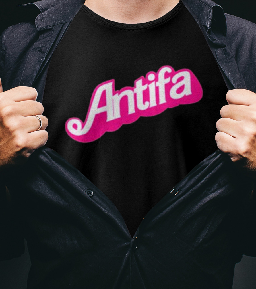 Walter Masterson Barbie Antifa Pink T-Shirt