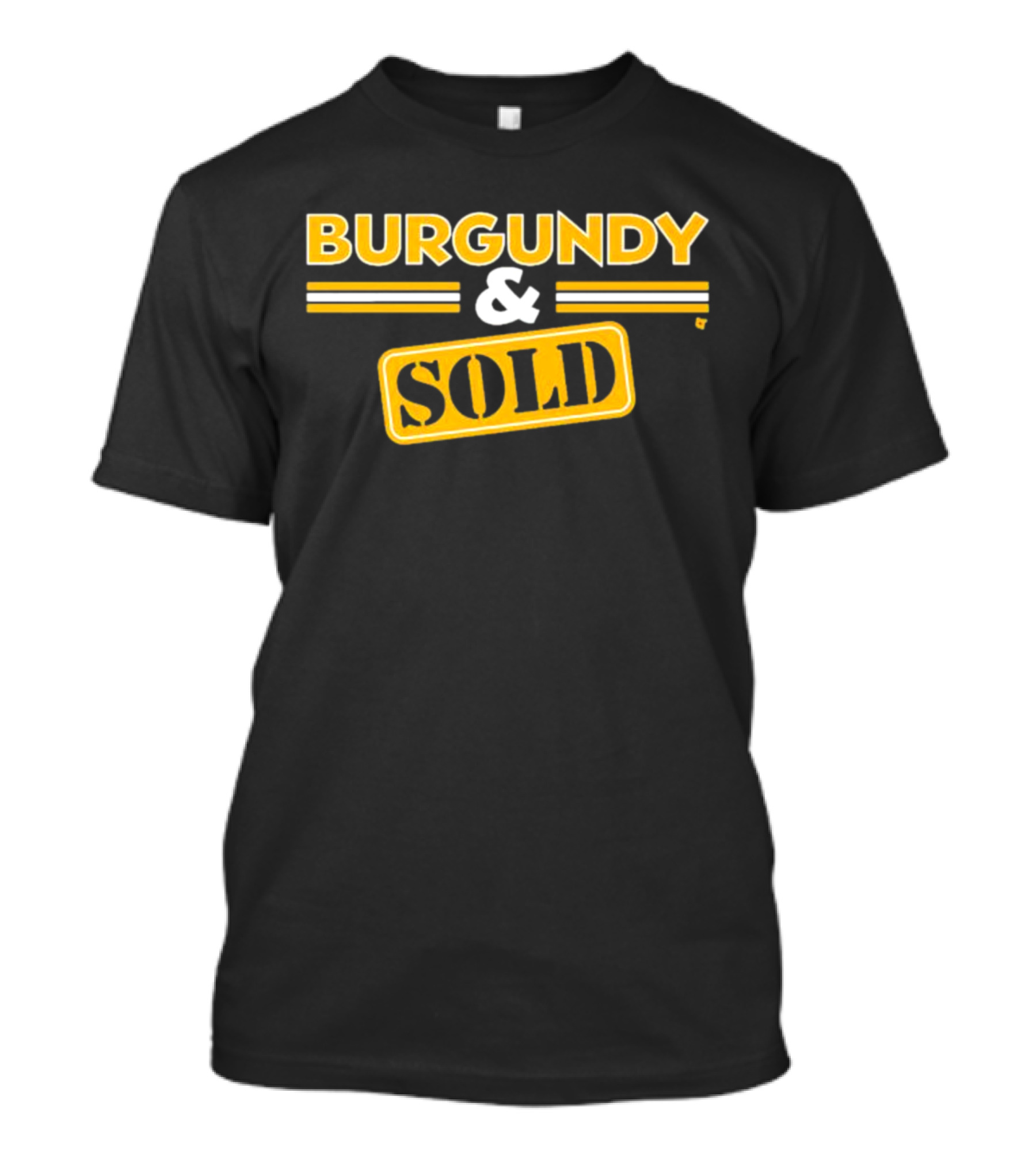 Burgundy And Sold Washington D.C. Football Burgundy And Sold T-Shirt
