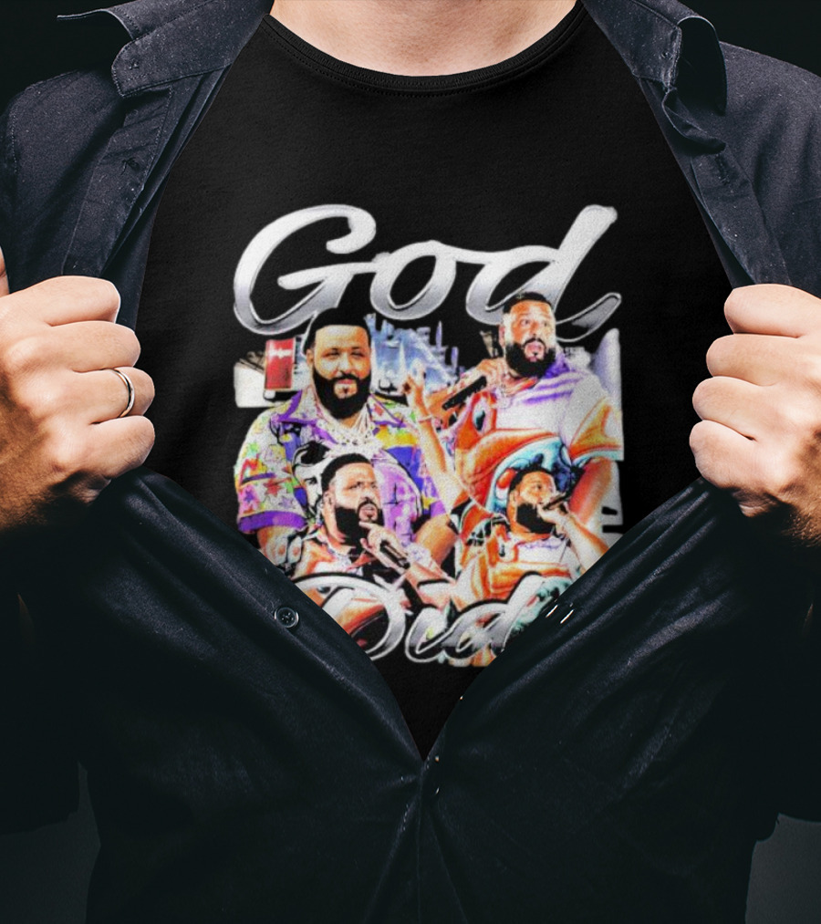 DJ Khaled God Did Graphic Illustration Prayer Hands T-Shirt