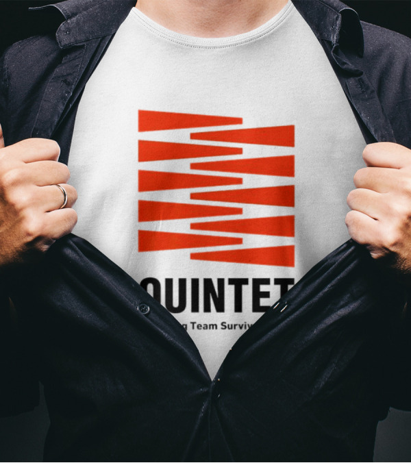 Quintet Grappling Team Survival Match Red Stripe T-Shirt
