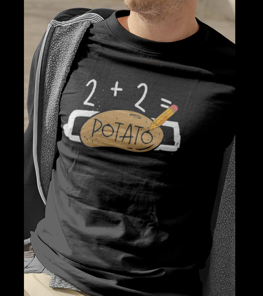 2+2 Potato Math Joke Simon Miller Dotato T-Shirt