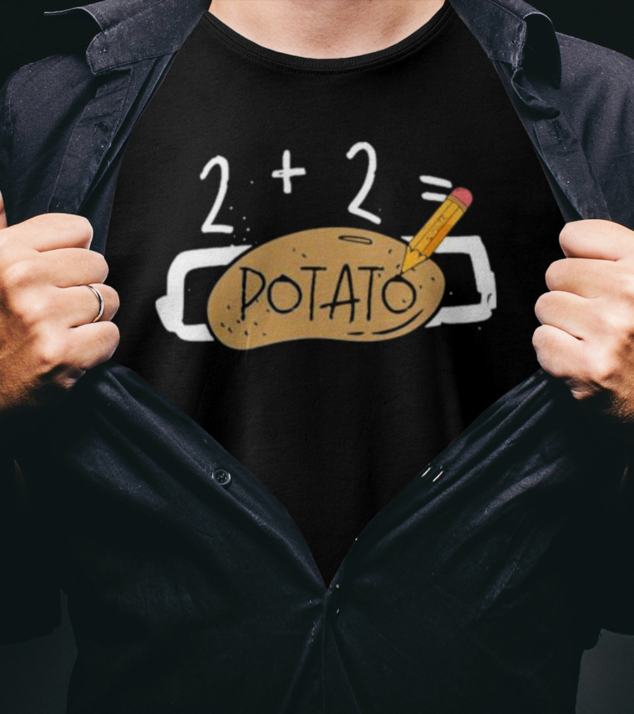 2+2 Potato Math Joke Simon Miller Dotato T-Shirt