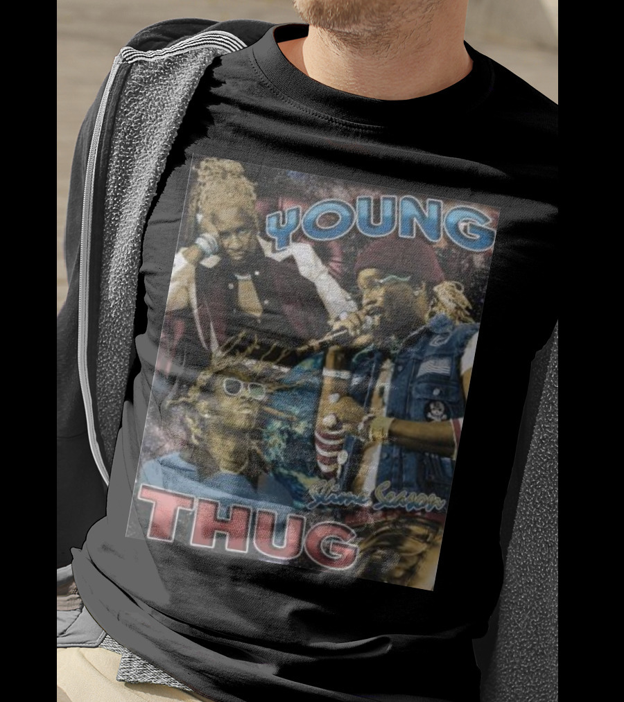 Young Thug Sline Season Multicolor Collage T-Shirt