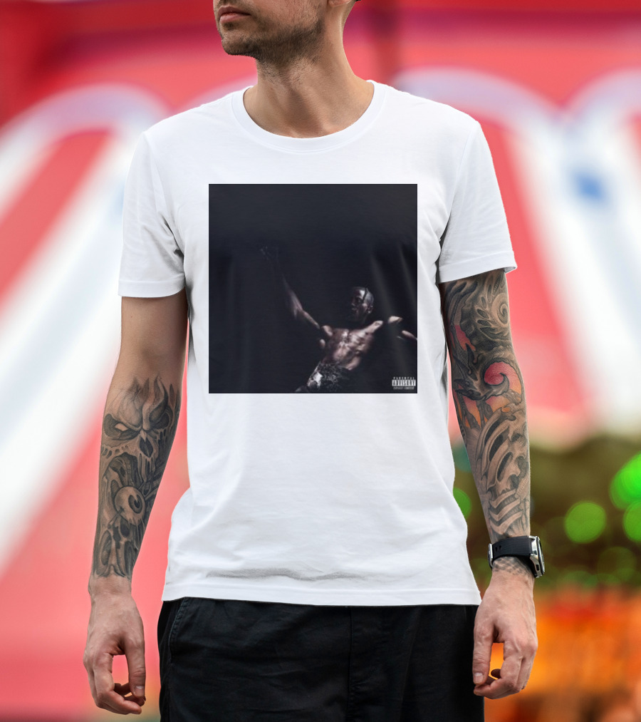 Travis Scott Utopia Album Cover Parental Advisory Explicit Content T-Shirt