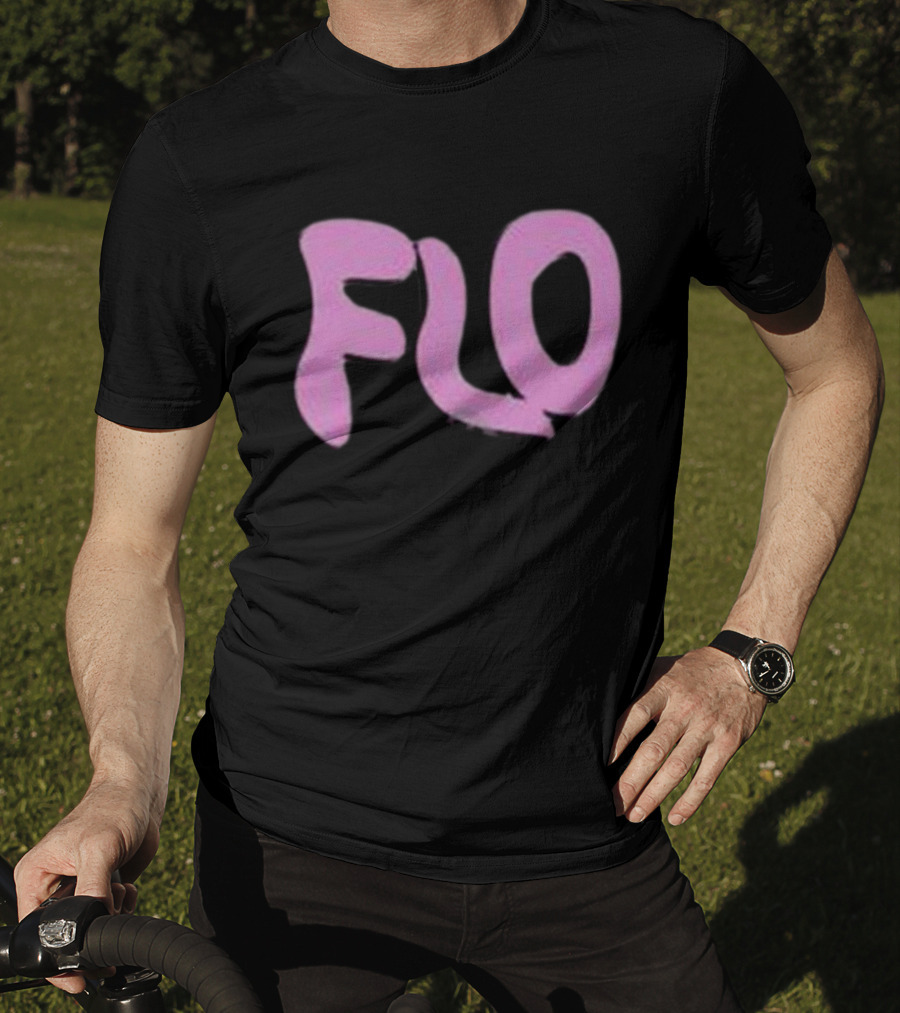 Jimmyoutsold FLO Text Pink Letters T-Shirt