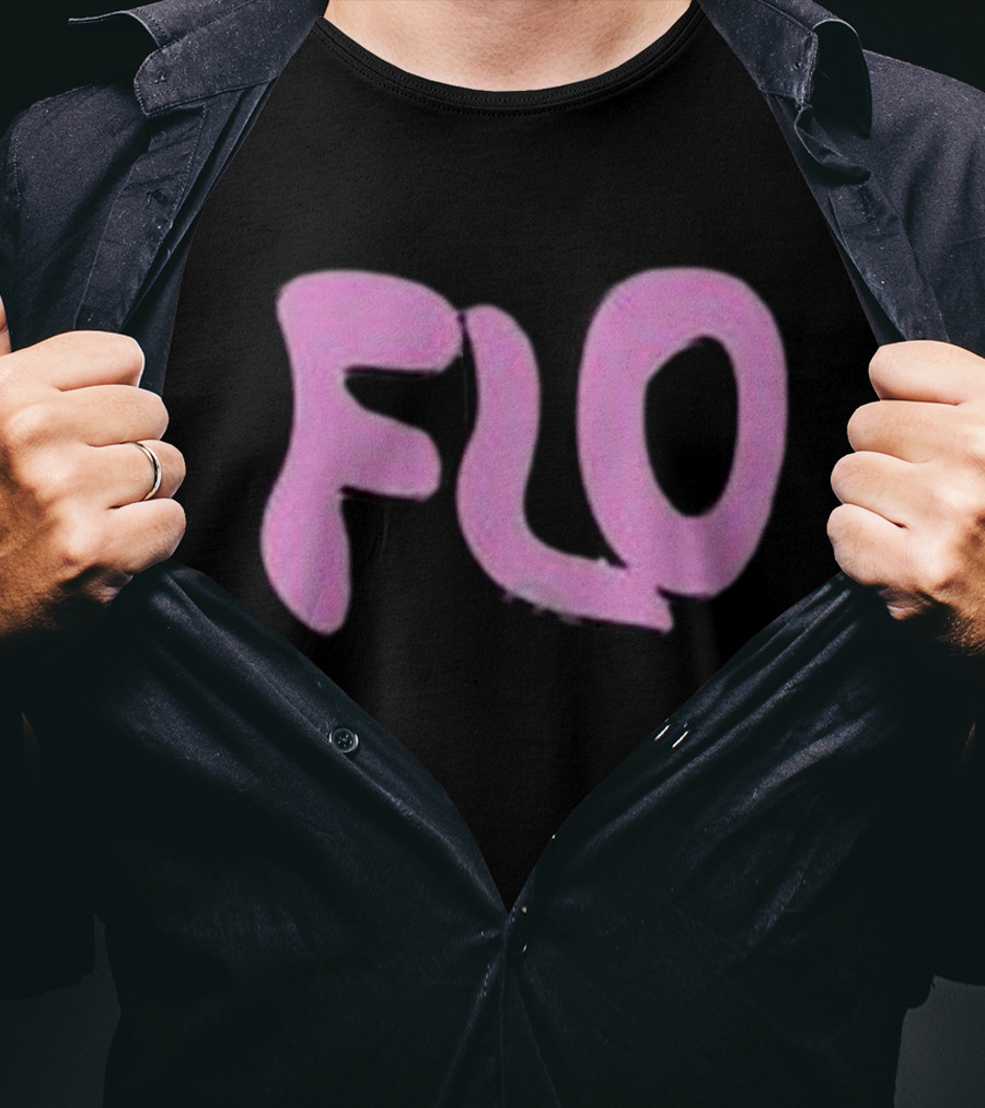 Jimmyoutsold FLO Text Pink Letters T-Shirt