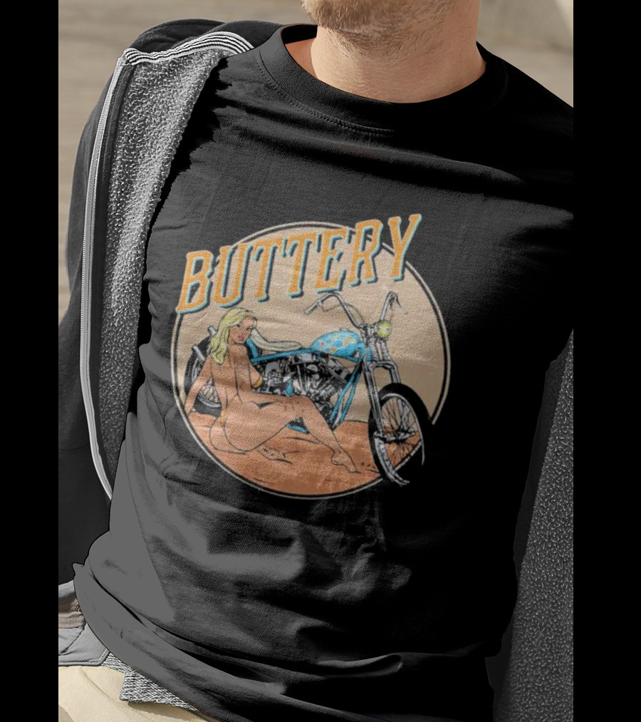 Buttery Films Del Rey Vintage Motorcycle Aesthetic T-Shirt