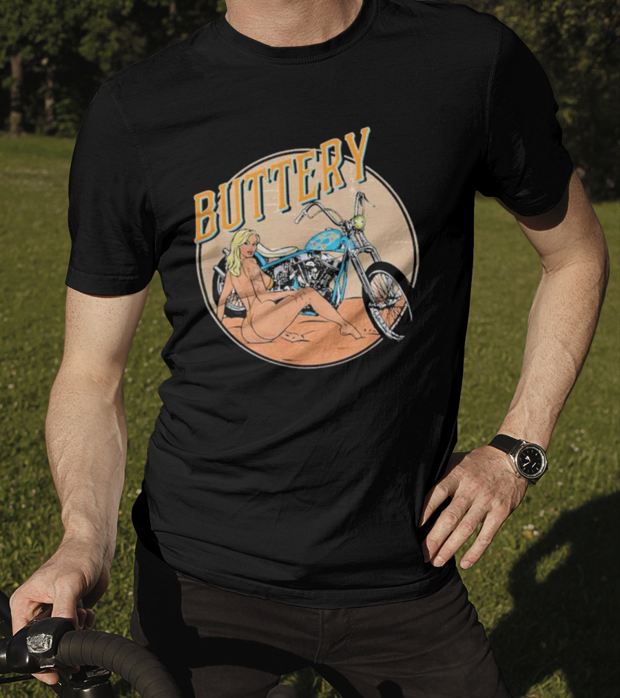 Buttery Films Del Rey Vintage Motorcycle Aesthetic T-Shirt