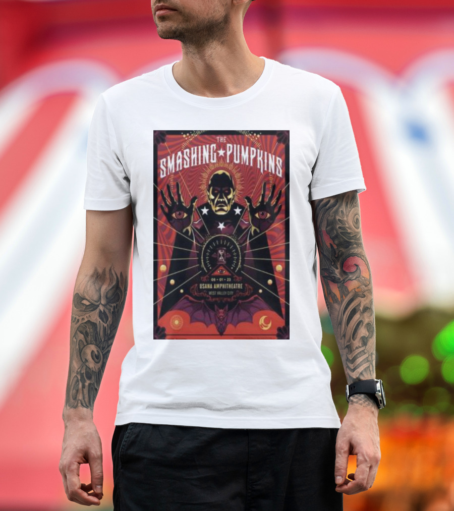 The Smashing Pumpkins USANA Amphitheatre August 1 West Valley City Concert T-Shirt